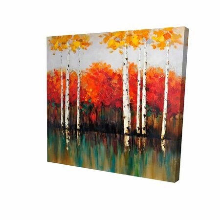 BEGIN HOME DECOR 16 x 16 in. Birches by Fall-Print on Canvas 2080-1616-LA9